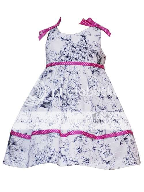 NWT Girl 4T Rare Editions Toile Pink Black Easter Dress  